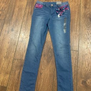 Girls skinny jeans with sequins (14/16)